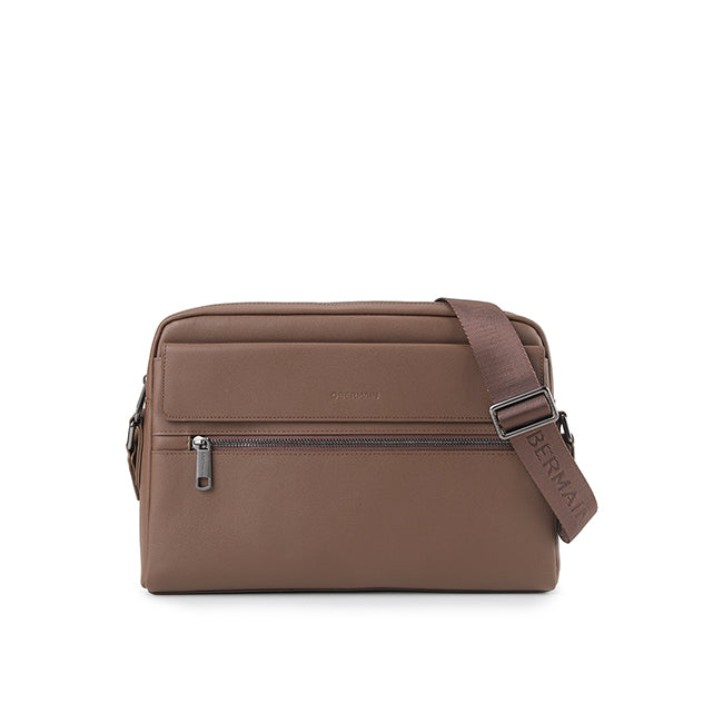 Obermain Men Dutch Messenger Bag-L In Brown