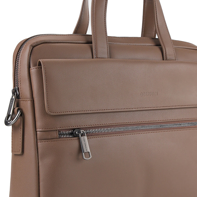 Obermain Men Dutch Document Bag-L In Brown