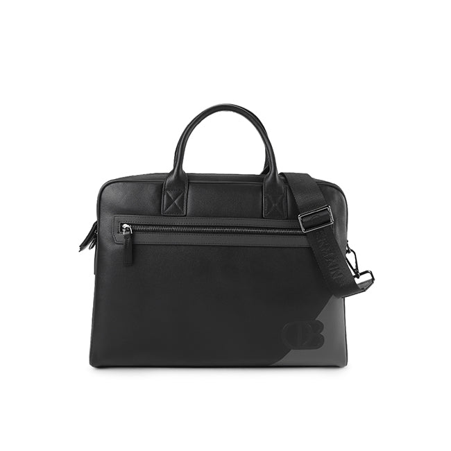 Obermain Men Fortune Document Bag-L In Black