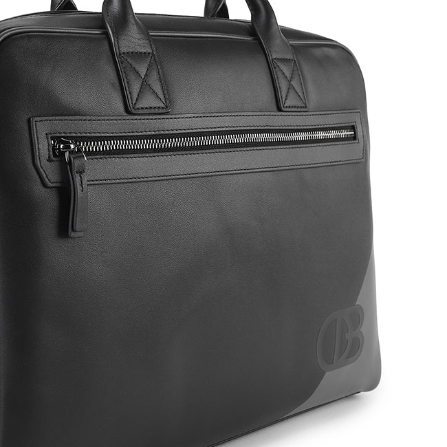 Obermain Men Fortune Document Bag-L In Black