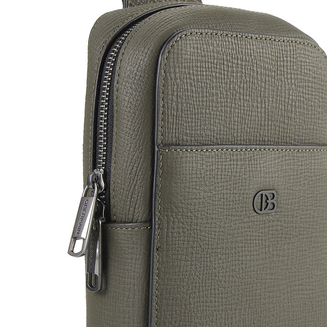 Obermain Men Eathan Chest Bag-L In Taupe