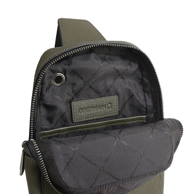 Obermain Men Eathan Chest Bag-L In Taupe