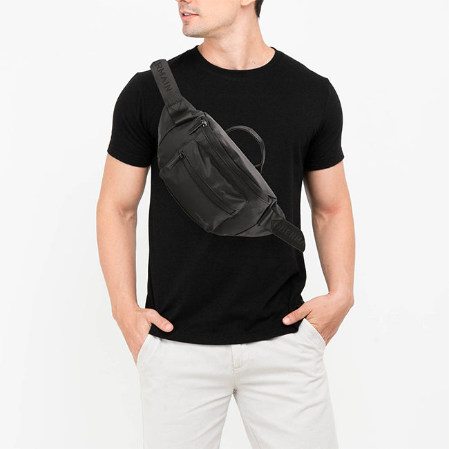 Obermain Tas Pria Joel 3 Waist Bag In Black