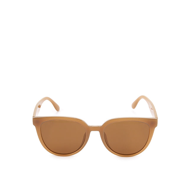 Obermain Aksesoris Wanita sunglasses Rose Round In Beige