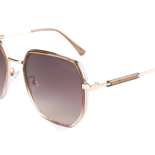 Obermain Wanita Sunglasses Grace Hexagonal In Grey