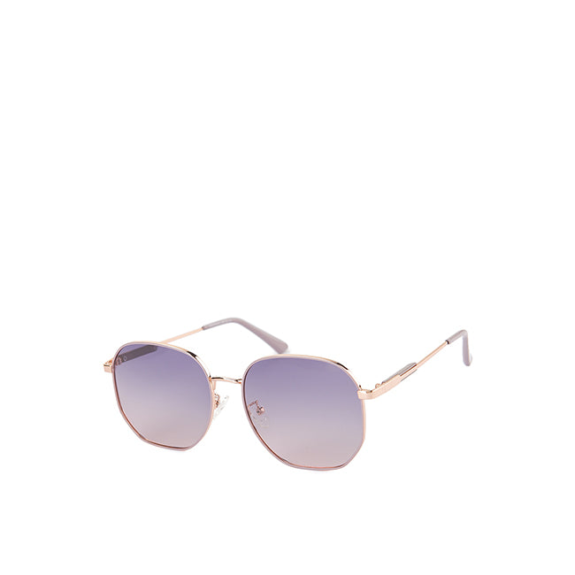 Obermain Women Sunglasses Giselle Hexagonal In Silver