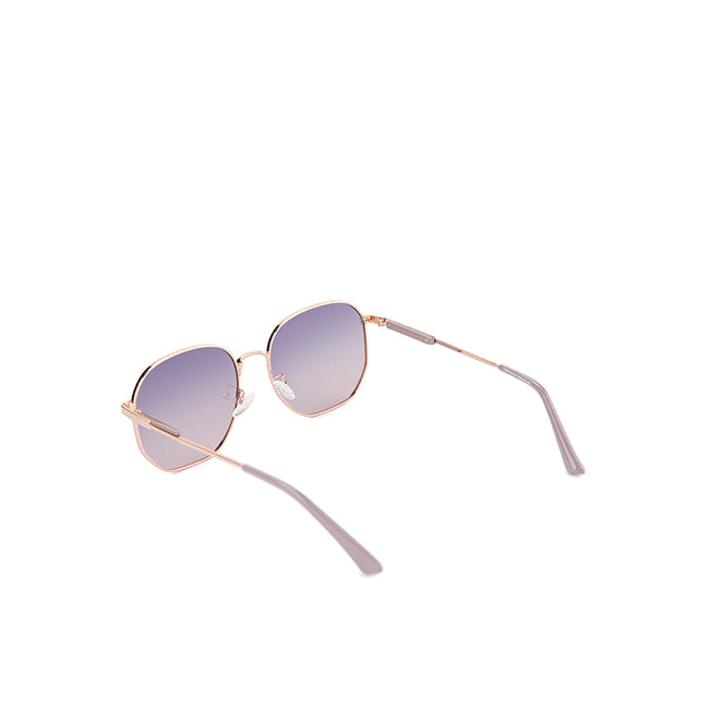 Obermain Women Sunglasses Giselle Hexagonal In Silver