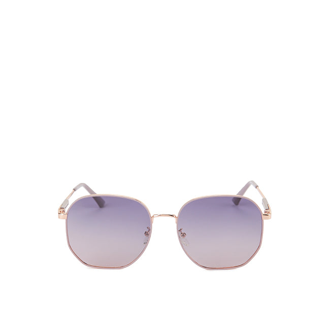 Obermain Women Sunglasses Giselle Hexagonal In Silver