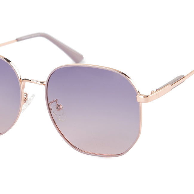 Obermain Women Sunglasses Giselle Hexagonal In Silver