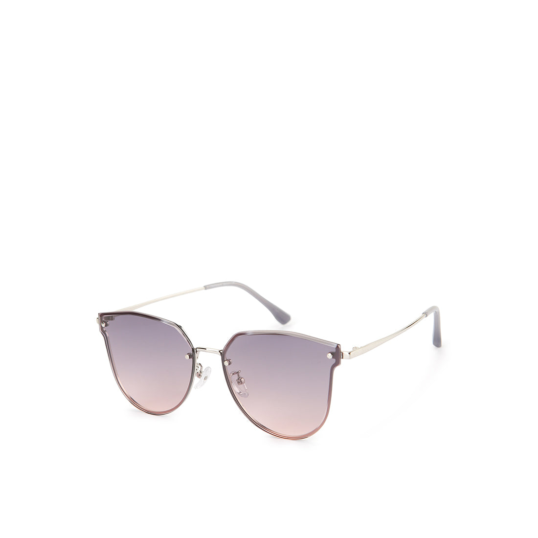 Obermain Women Sunglasses Gina Hexagonal In Silver