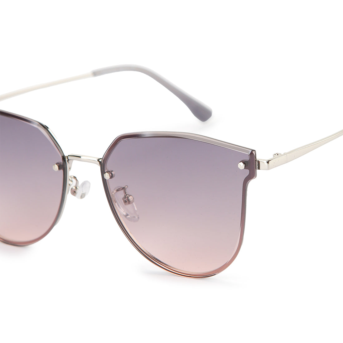 Obermain Women Sunglasses Gina Hexagonal In Silver