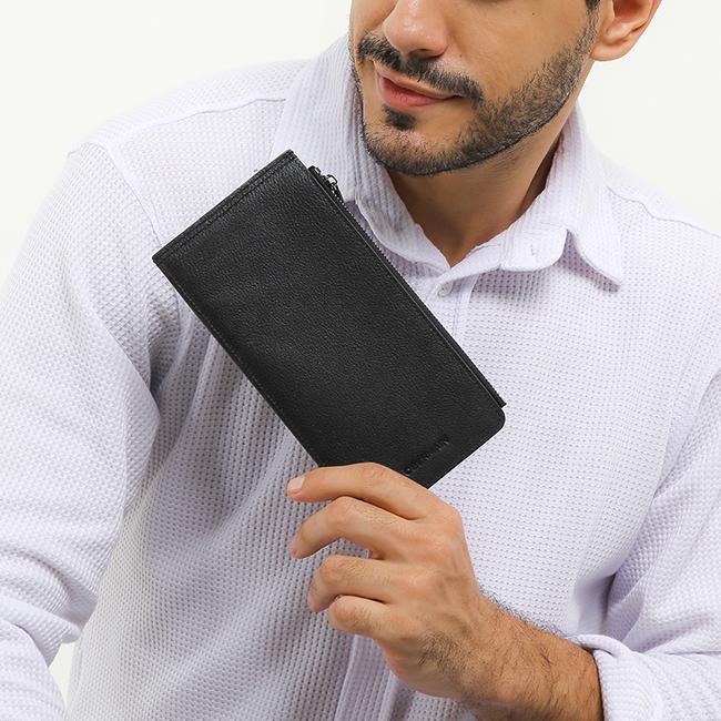 Obermain Aksesoris Pria Card Holder Morthon Cardholder-Rfid In Black