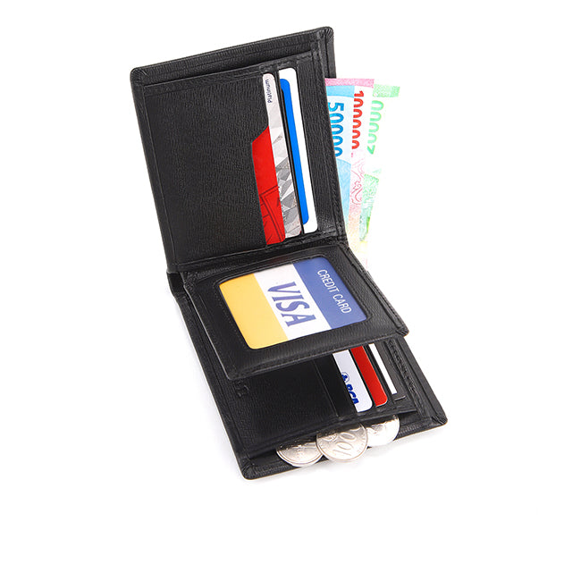 Obermain Aksesoris Pria Short Wallet Nereo Short Wlflip-Rfid In Black