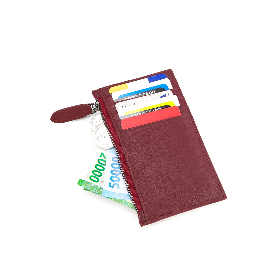 Obermain Aksesoris Pria Card Holder Nigel Cardhold (M)-Rfid In Maroon