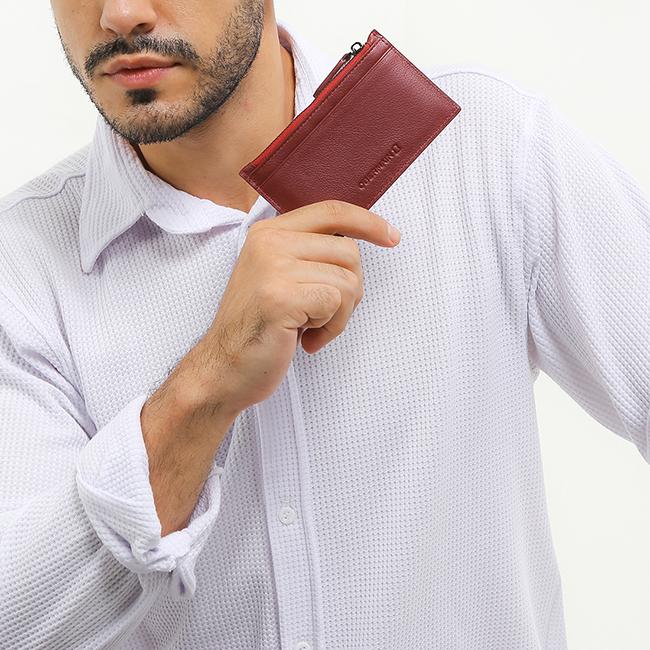 Obermain Aksesoris Pria Card Holder Nigel Cardhold (M)-Rfid In Maroon