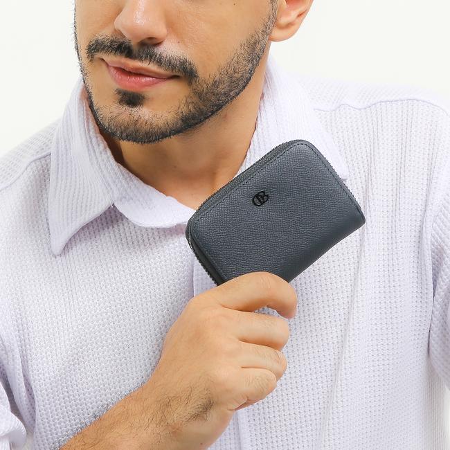 Obermain Aksesoris Pria Card Holder Travis Cardholder-Rfid In Navy