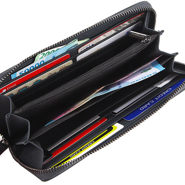 Obermain Aksesoris Pria Long Wallet Travis Long Zip Wl-Rfid In Navy