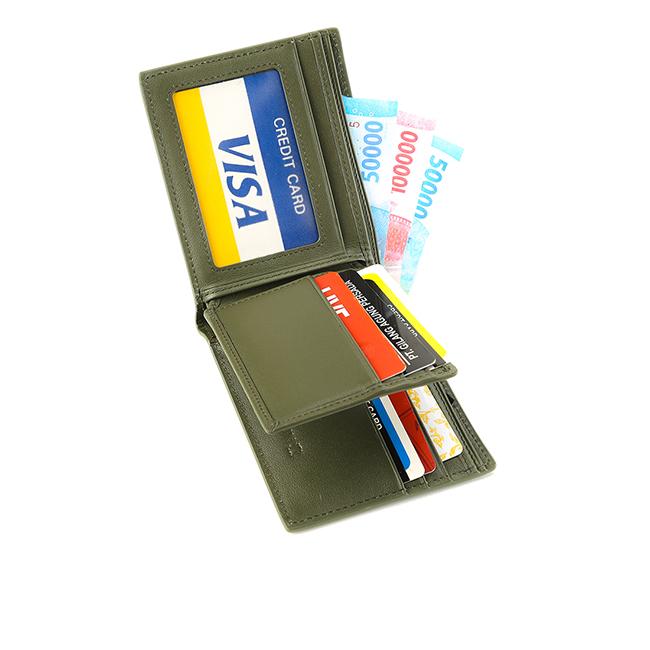 Obermain Aksesoris Pria Short Wallet Troy Short Wl Flip-Rfid In Green