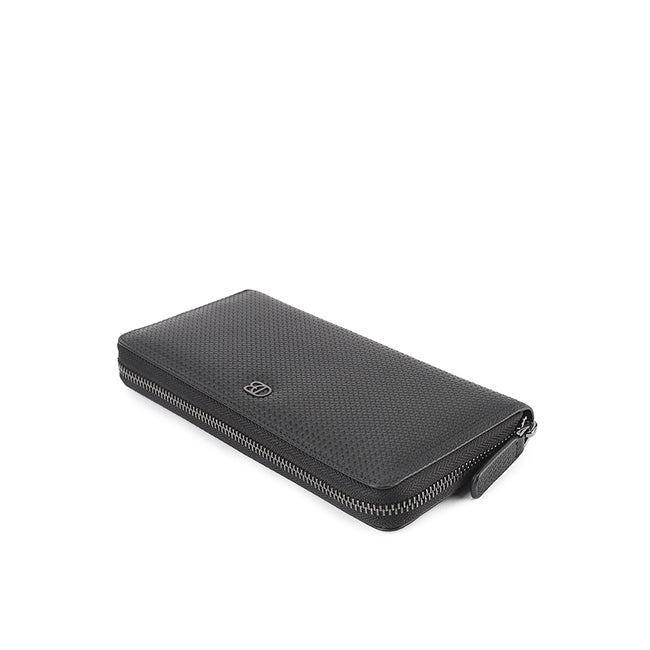 Tommy Long Zip Wl-Rfid In Black