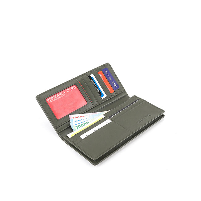Titus Long Wallet - Rfid In Olive