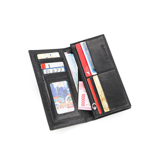 Trek Long Wallet - Rfid In Black
