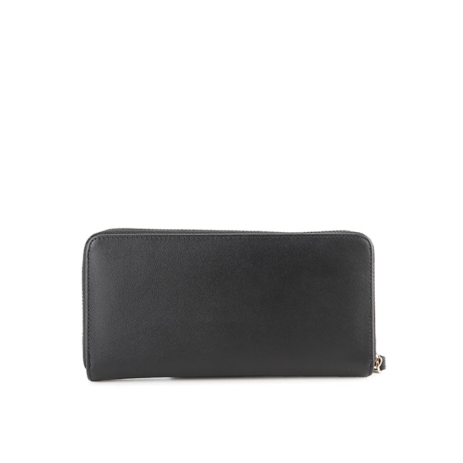 Allie Long Zip Wallet-L In Black