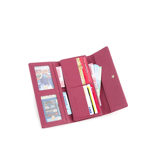 Alyssa Long Wallet-L In Fuschia