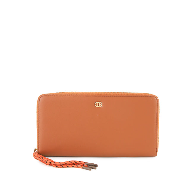Dolly Long Zip Wallet - Rfid In Tan