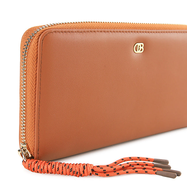 Dolly Long Zip Wallet - Rfid In Tan