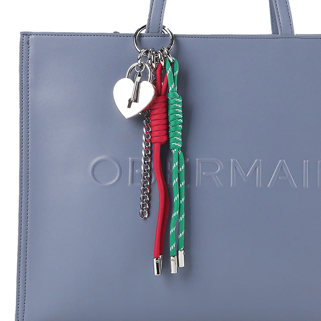 Obermain Women Keychain Gaiti Love Lock Charm In Multi Color
