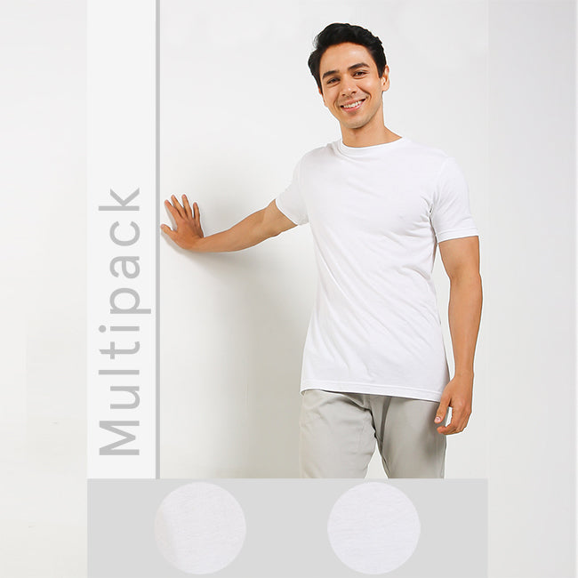 Ss Crew Bamboo In White-OMW22024WH