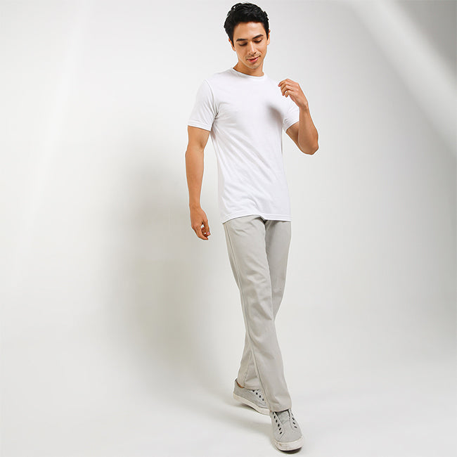 Ss Crew Bamboo In White-OMW22024WH