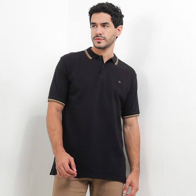 Obermain Pakaian Pria Polo Roxxane In Black