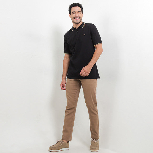 Obermain Pakaian Pria Polo Roxxane In Black