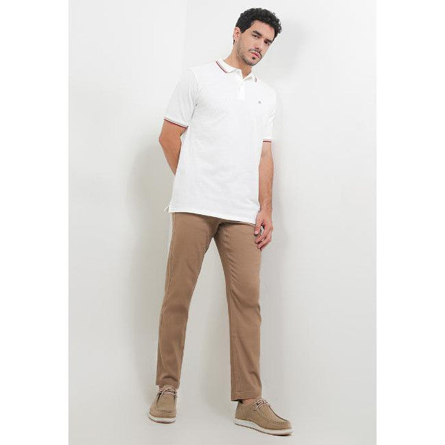 Obermain Pakaian Pria Polo Roxxane In White