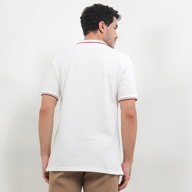 Obermain Pakaian Pria Polo Roxxane In White