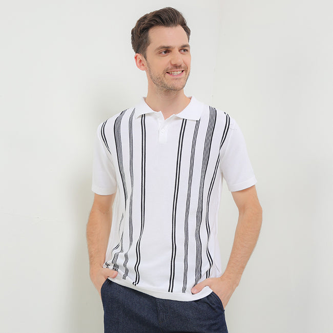 Obermain Men Tops Famous In White