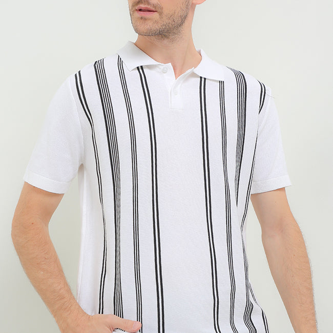 Obermain Men Tops Famous In White