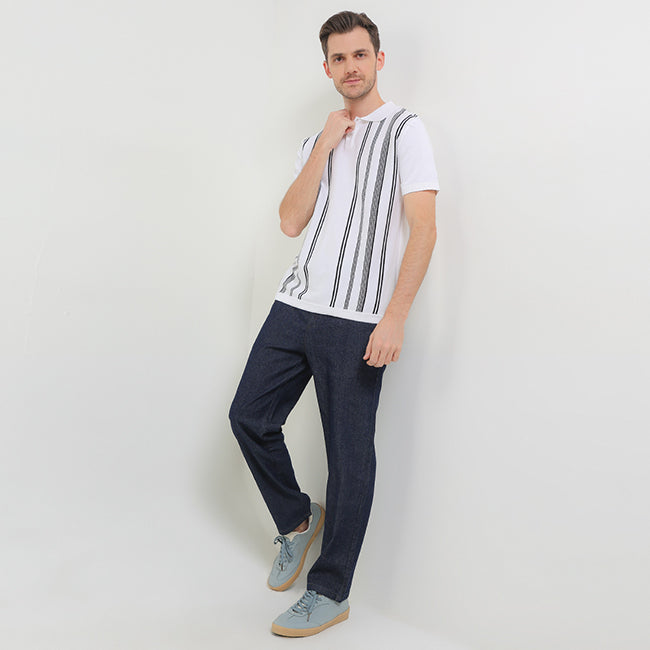 Obermain Men Tops Famous In White