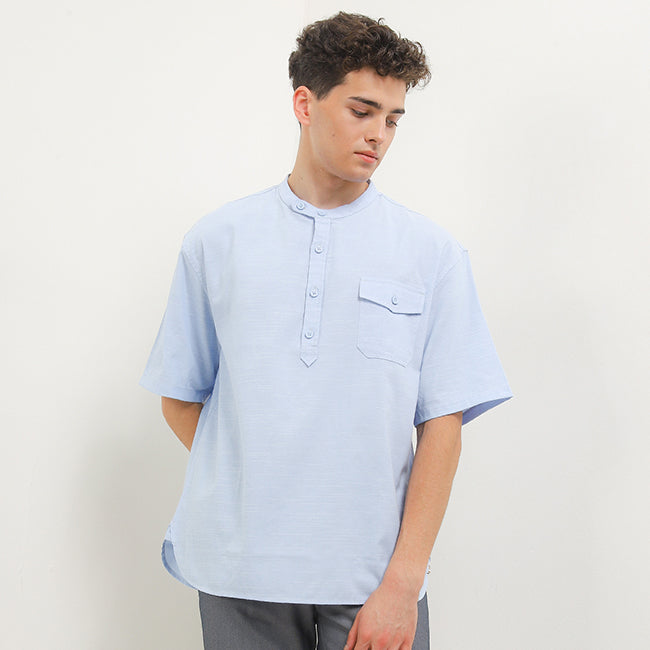 Obermain Pakaian Pria Shirt Ethan In Blue