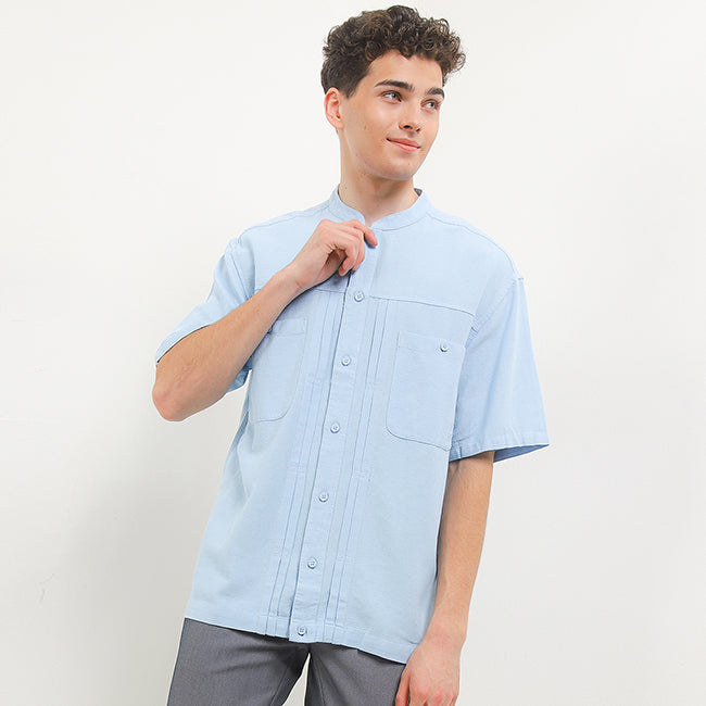 Obermain Pakaian Pria Shirt Edward In Blue