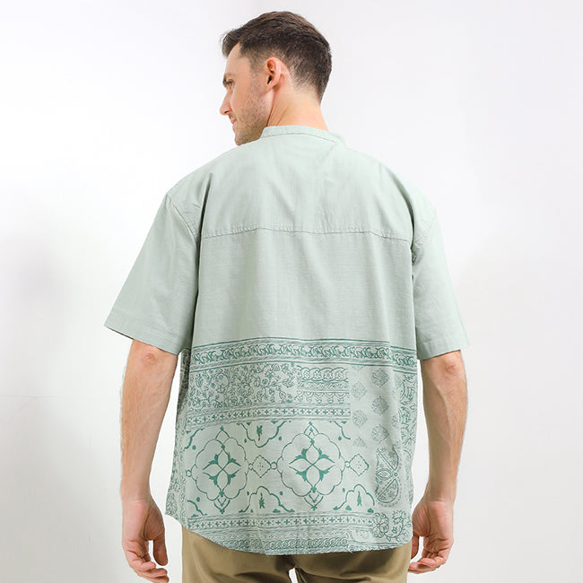 Obermain Pakaian Pria Shirt Eaden In Sage