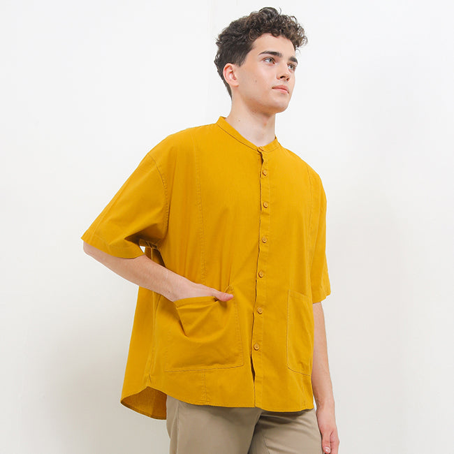 Obermain Pakaian Pria Shirt Elliot In Mustard