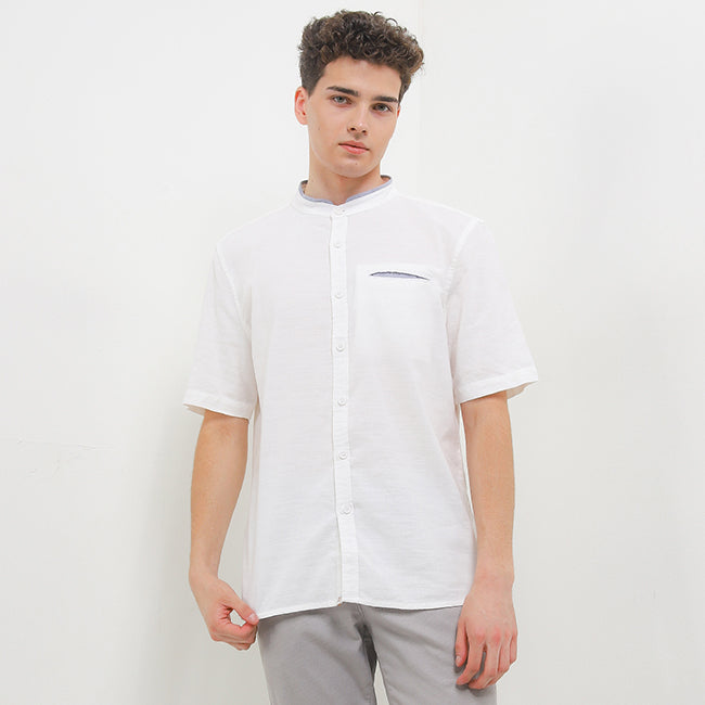 Obermain Pakaian Pria Shirt Ernest In White