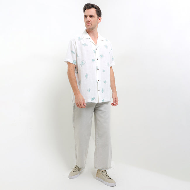Obermain Men Tops Fanta In White