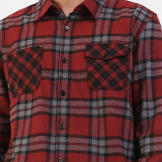 Obermain Pakaian Pria Shirt Denhag In Maroon