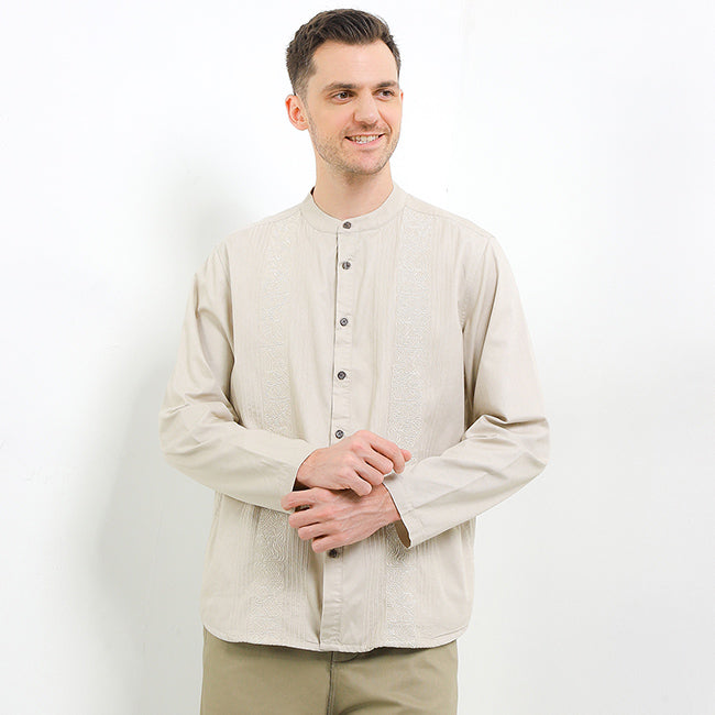 Obermain Pakaian Pria Shirt Evan In Beige