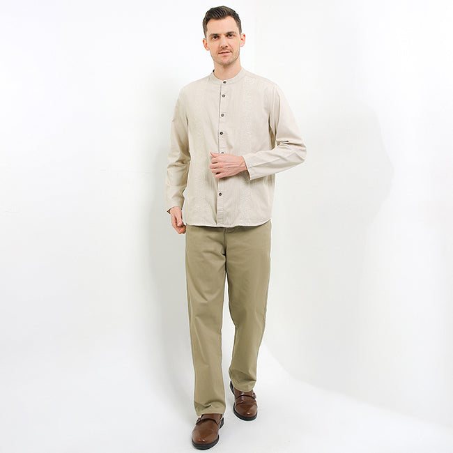 Obermain Pakaian Pria Shirt Evan In Beige