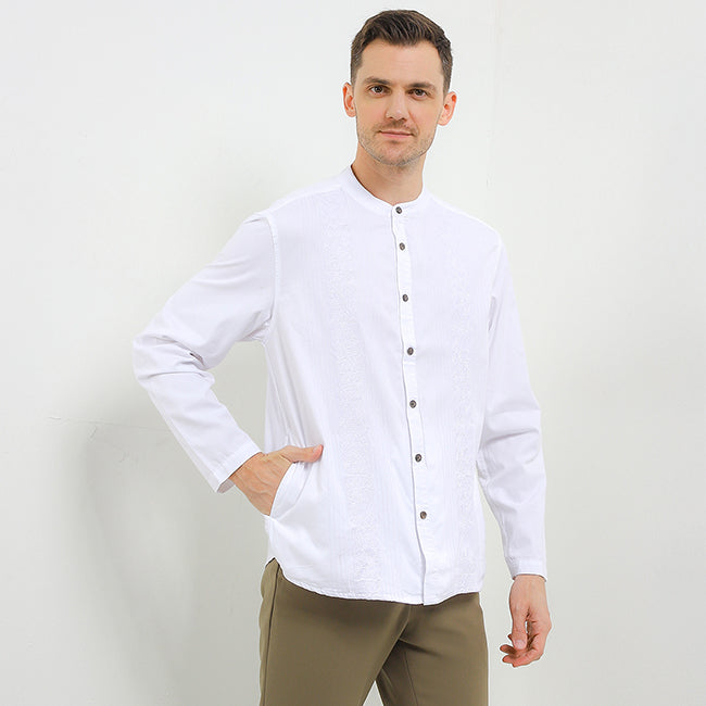 Obermain Pakaian Pria Shirt Evan In White