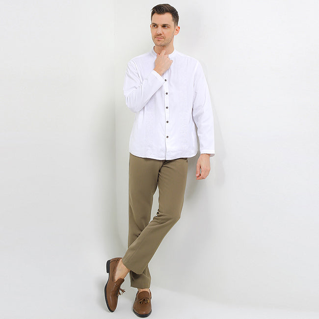 Obermain Pakaian Pria Shirt Evan In White